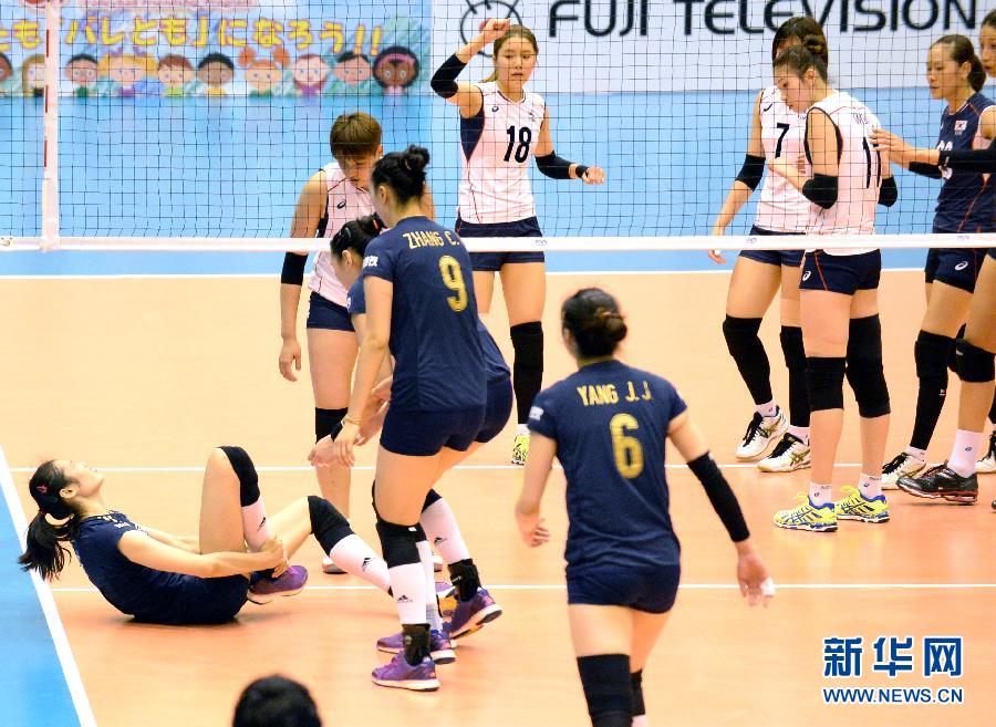 （体育）（4）排球——女排世界杯：中国队胜韩国队