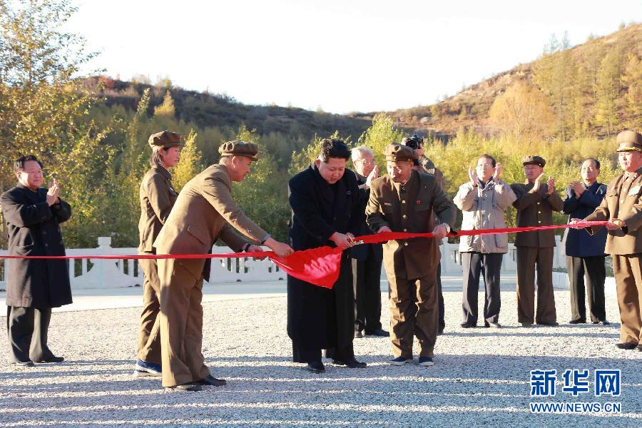 （XHDW）（3）金正恩出席白头山英雄青年发电站竣工仪式
