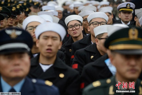 2014年11月23日，韩国国家报勋处在首尔龙山战争馆广场举行延坪岛炮击事件四周年纪念活动。