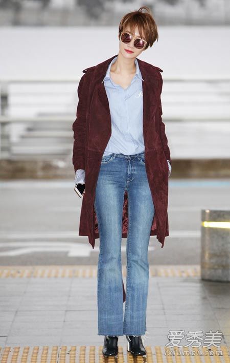 她很漂亮高俊熙 私服街拍超有品 韩国明星街拍