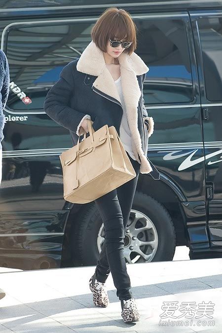 她很漂亮高俊熙 私服街拍超有品 韩国明星街拍