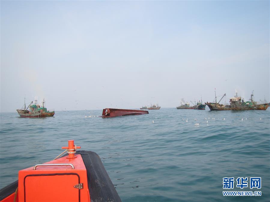 （國際）（3）一艘中國漁船在韓國南部全羅南道可居島附近海域翻沉