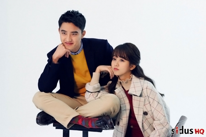 金所炫携手exo都暻秀拍写真 变身青涩甜蜜校园CP【组图】