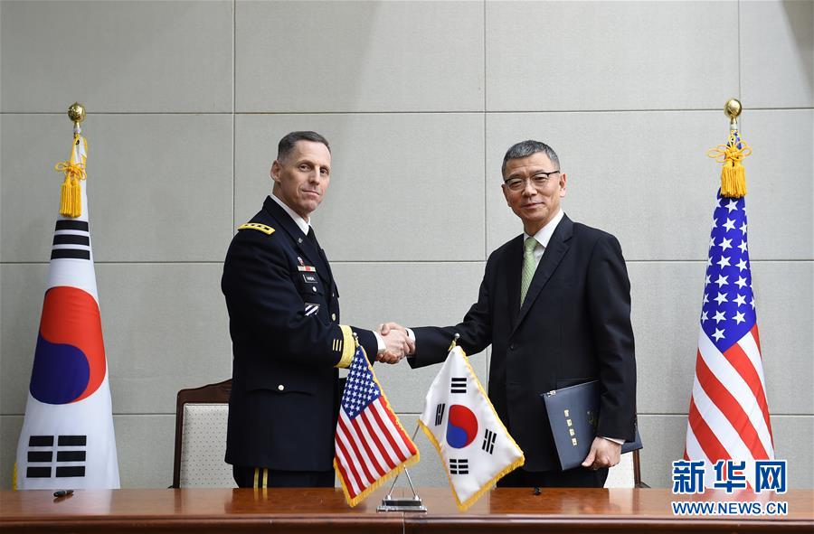 （國際）（1）韓美簽署就部署“薩德”反導係統籌建聯合工作組的協議