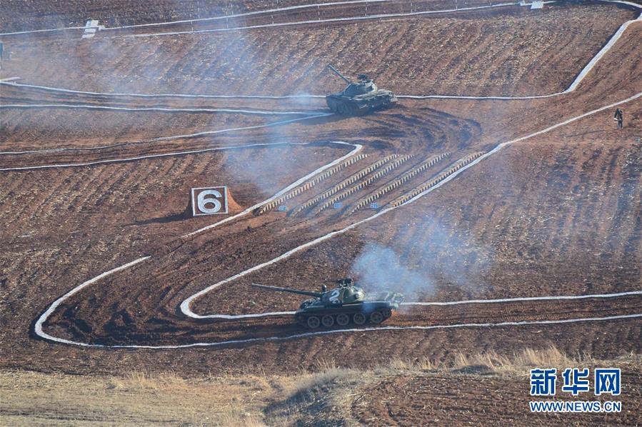 （XHDW）（1）金正恩观摩朝鲜人民军坦克兵大赛