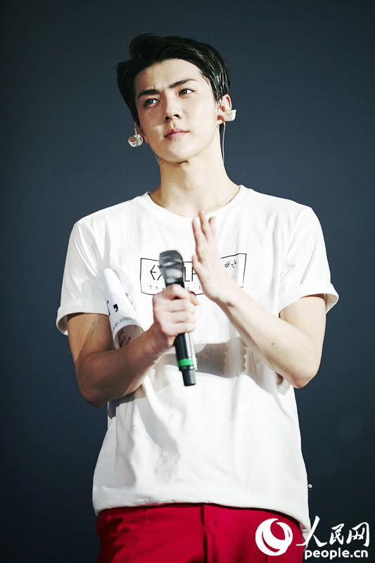 EXO二巡安可演唱会首尔落幕 KAI拄拐杖登台【高清组图】