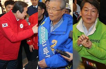 韩朝野访传统市场正式开始国会议员选举拉票活动