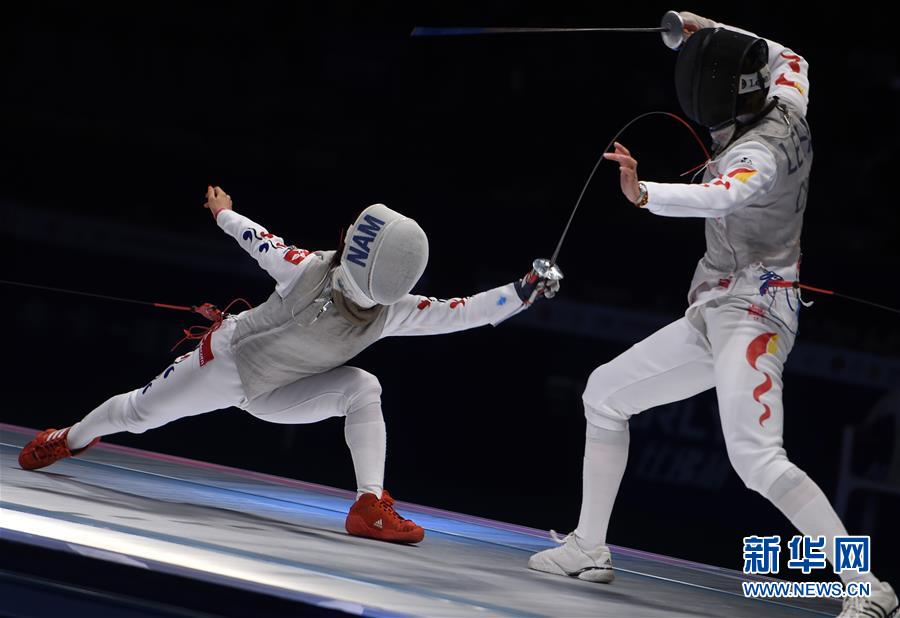 （体育）（3）击剑&mdash;&mdash;亚洲锦标赛赛况：韩国选手南贤喜夺得金牌
