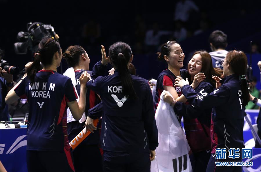 （体育）（5）羽毛球——尤伯杯：韩国队晋级决赛