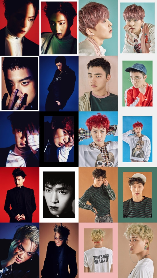 EXO新专辑《EX'ACT》双版造型照 kai眼神犀利引热议【高清组图】