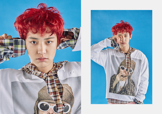 EXO新专辑《EX'ACT》双版造型照 kai眼神犀利引热议【高清组图】