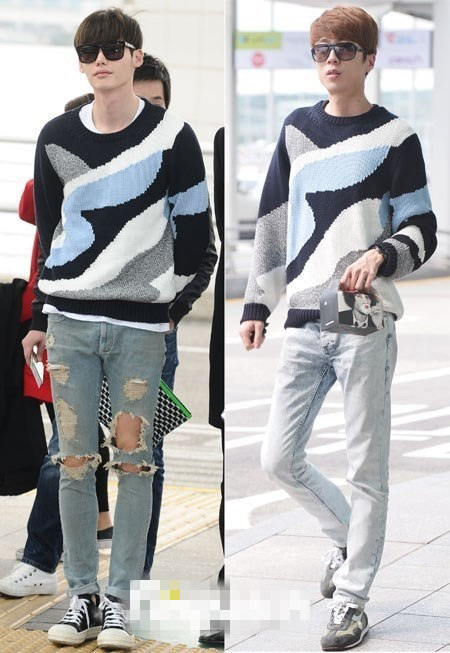 宋仲基李敏镐李钟硕权志龙频撞衫 韩国男神演绎撞衫也精彩【组图】