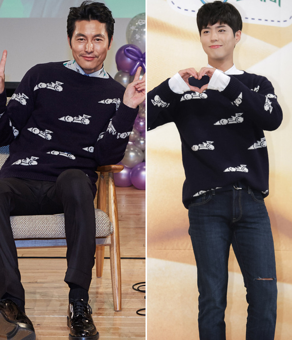 宋仲基李敏镐李钟硕权志龙频撞衫 韩国男神演绎撞衫也精彩【组图】