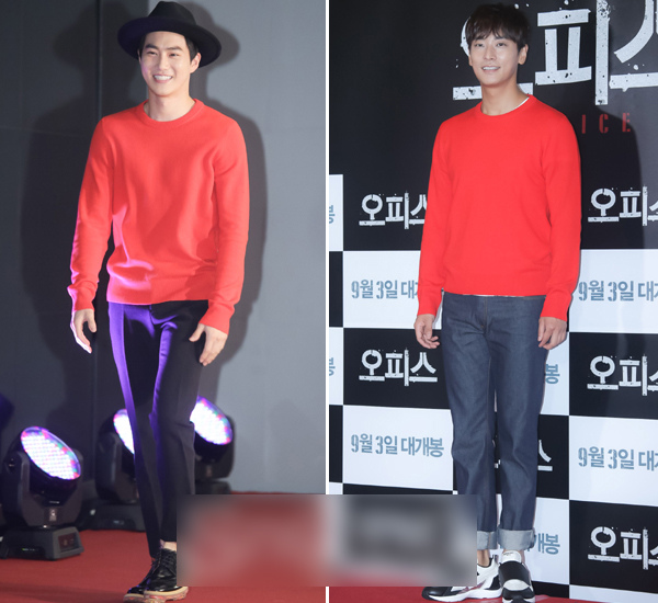 宋仲基李敏镐李钟硕权志龙频撞衫 韩国男神演绎撞衫也精彩【组图】