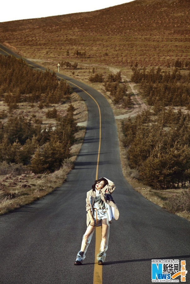 宋茜公路时尚大片 霸气率性洒脱玩味【组图】