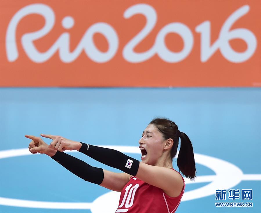 （里约奥运会）（5）排球——女排小组赛：韩国胜日本