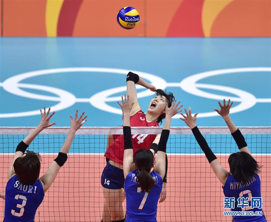 （里约奥运会）（6）排球——女排小组赛：韩国胜日本