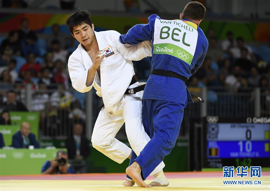 （里约奥运会）（2）柔道——男子73公斤级：韩国选手安昌林出局