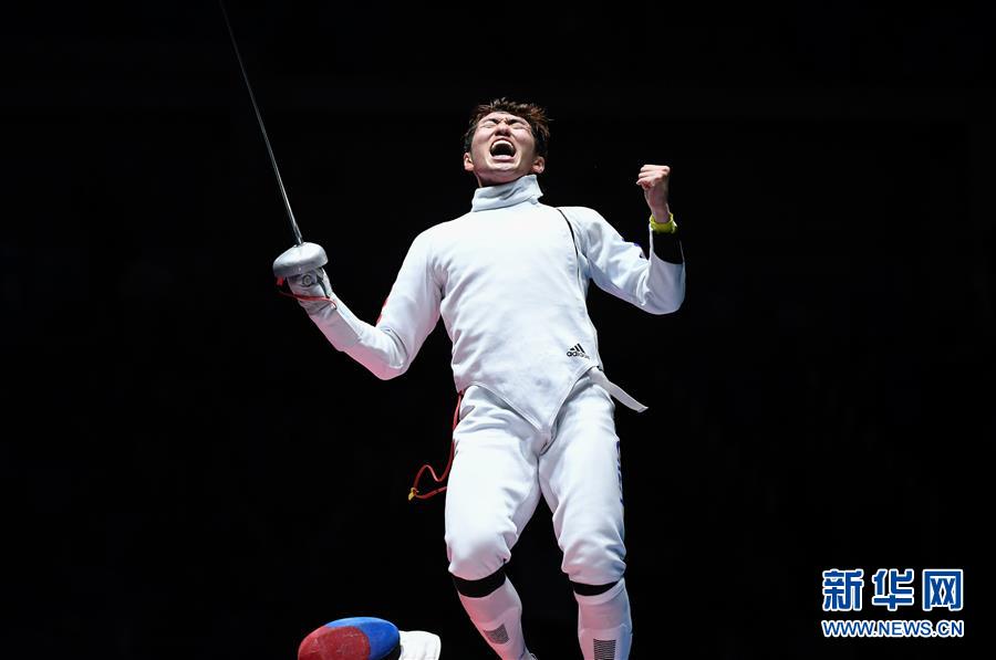 （里约奥运会·夺冠一刻）（6）击剑——男子重剑个人赛：韩国选手夺冠