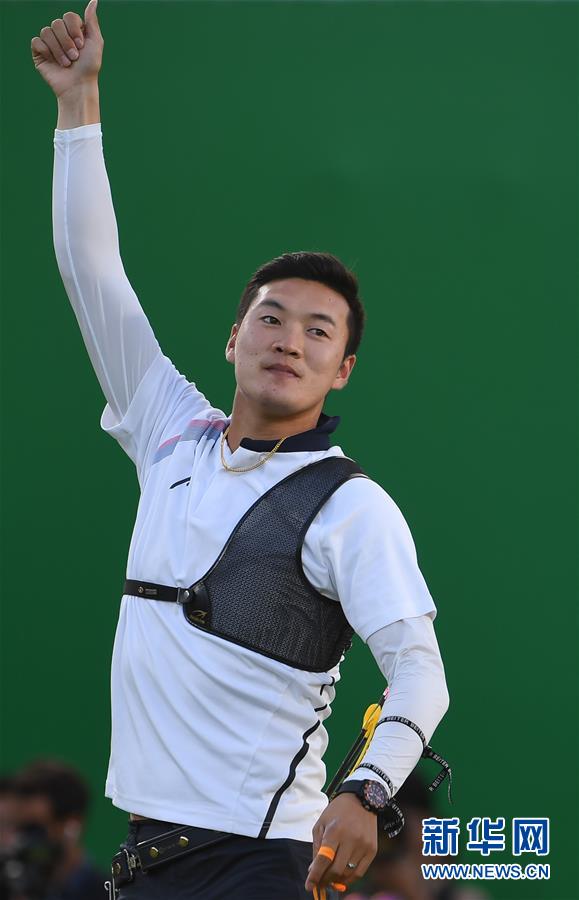 （里约奥运会·夺冠一刻）（1）射箭——男子个人赛：韩国选手具本粲夺金