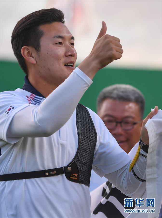 （里约奥运会·夺冠一刻）（3）射箭——男子个人赛：韩国选手具本粲夺金