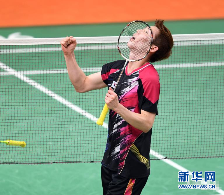 【里约奥运】羽毛球男子单打：韩国选手孙完虎跻身八强