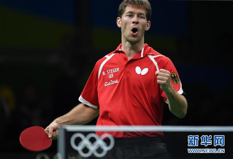 （裏約奧運會）（2）乒乓球——男子團體銅牌爭奪賽：韓國隊對陣德國隊