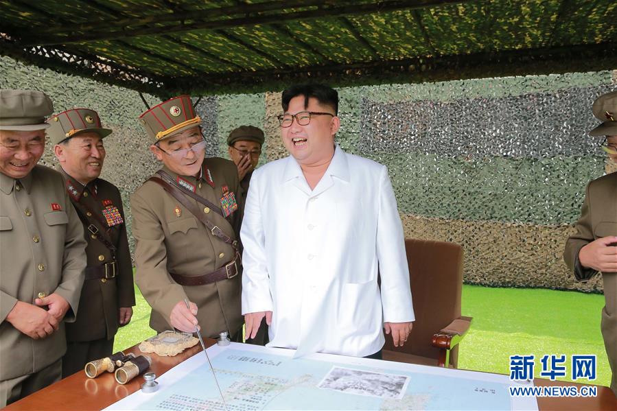 （国际）（1）金正恩指导朝鲜人民军进行弹道火箭发射训练