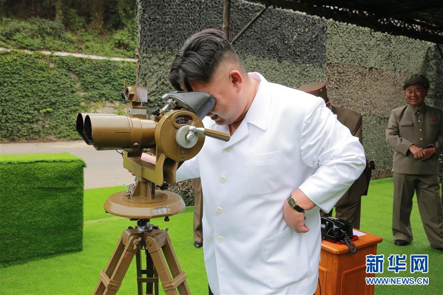 （国际）（2）金正恩指导朝鲜人民军进行弹道火箭发射训练