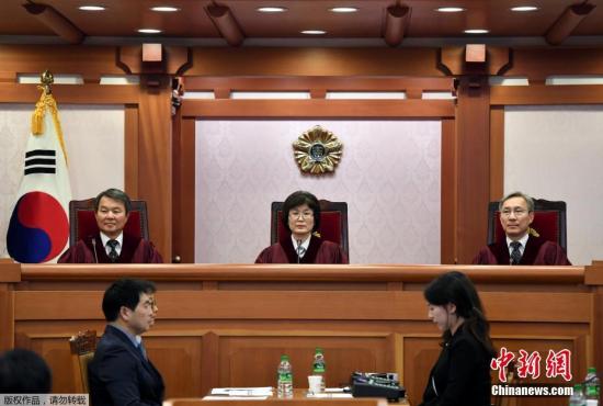 当地时间2016年12月22日，韩国首尔，韩国宪法法院召开全体法官会议，就总统弹劾案进行首次预审。