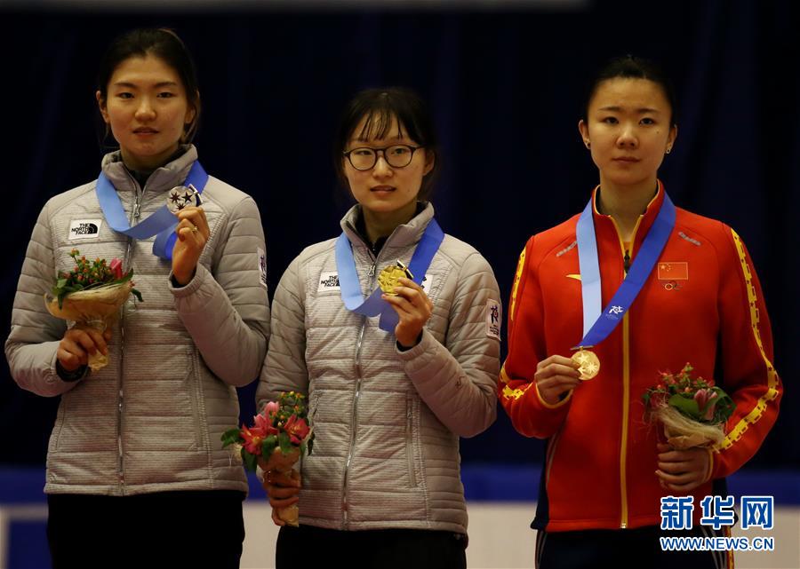 （亚冬会）（5）短道速滑&mdash;&mdash;女子1500米：郭奕含摘铜 韩国选手获冠亚军