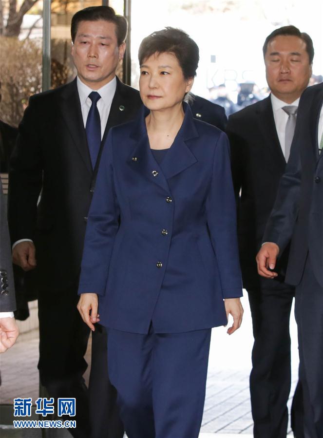 （国际）（4）韩国前总统朴槿惠亲赴逮捕令庭审