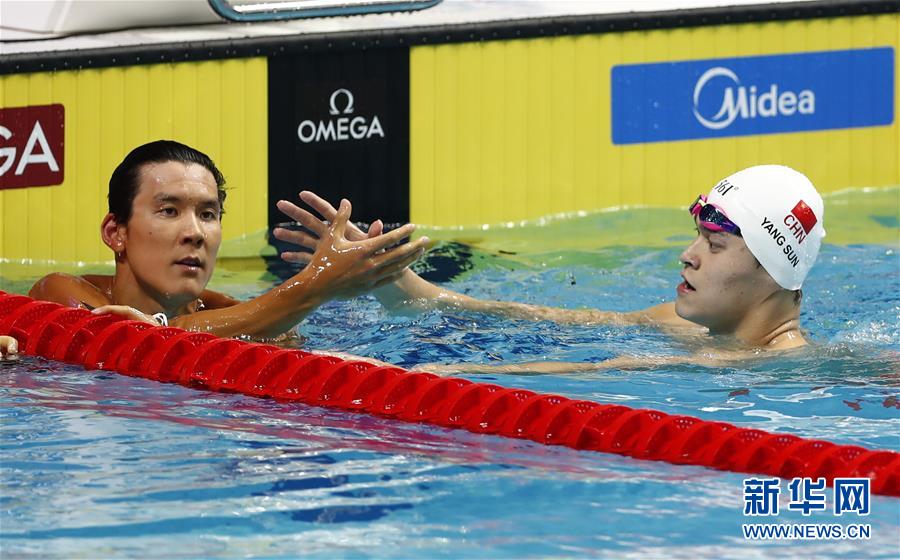 （游泳世錦賽）（8）游泳——孫楊奪得男子400米自由泳決賽冠軍