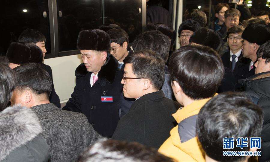 （冬奥会）（2）朝鲜冬奥体育代表团抵达韩国