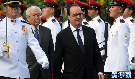 奥朗德访问新加坡