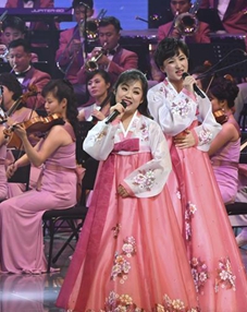 朝鲜艺术团在韩国举行首场演出