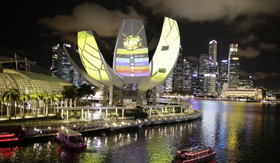 新加坡&ldquo;照亮滨海湾&rdquo;灯光艺术展即将开展