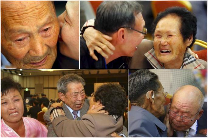 韩朝举行第20次离散家属团聚 会面场地变泪水海洋