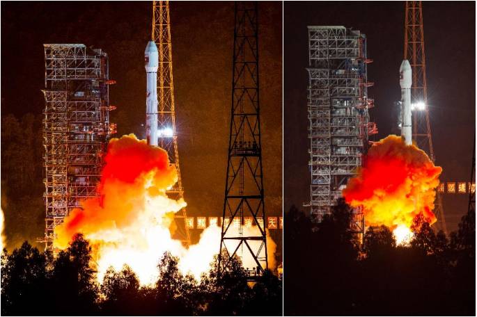 中“라오스 1호”통신 위성 성공 발사