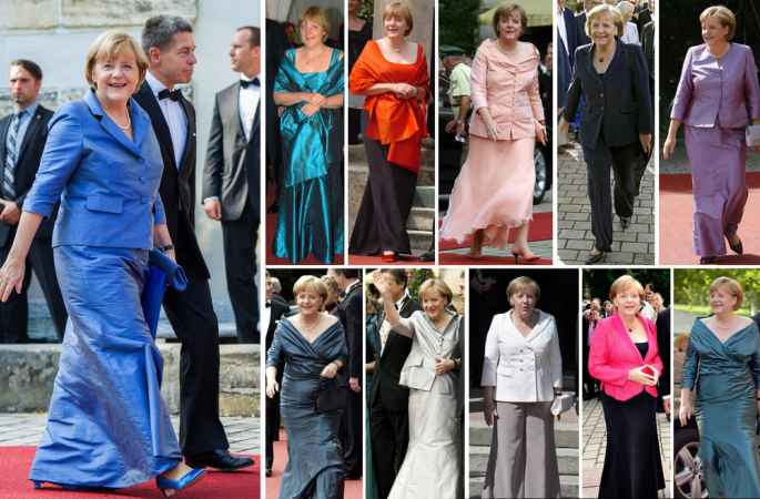 메르켈 독일 총리의 패션 색상표
