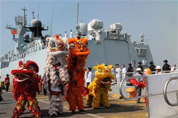 中해군 함정편대 캄보디아 방문