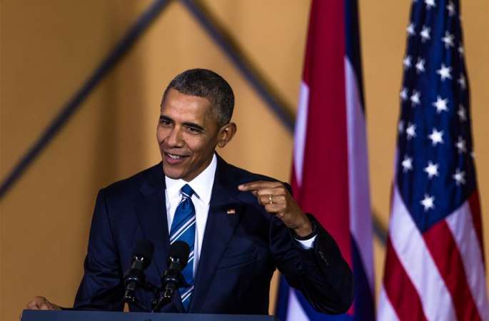 오바마 美대통령, 쿠바-미국 상업 포럼 참석
