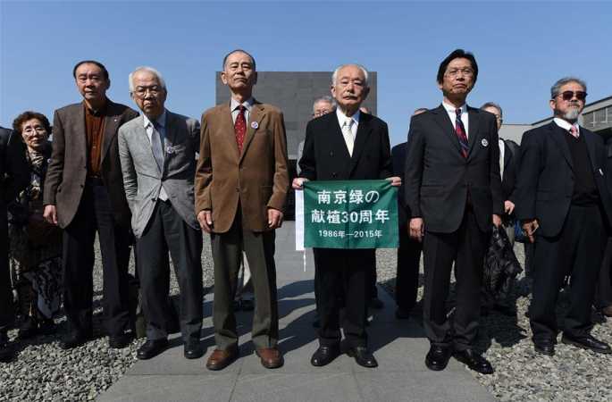 日식수 중국 방문단, 연속 31년 난징대학살 조난자 추모