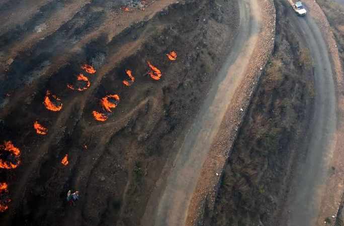 인도 북부 삼림 화재로 7명 숨져