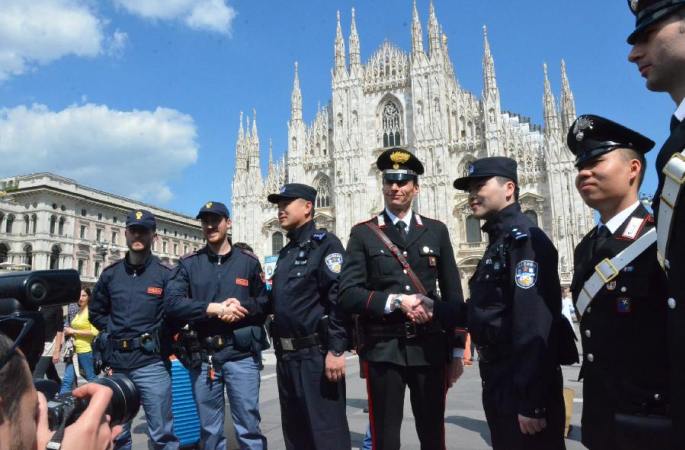 중국, 이탈리아 경찰 밀라노서 합동 순찰
