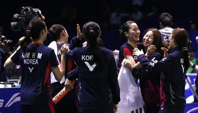 羽毛球——尤伯杯：韩国队晋级决赛