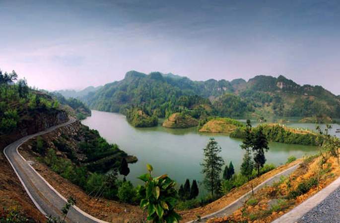 구이저우 메이장 호수, 꿈 같은 풍경 속 한적함 만끽