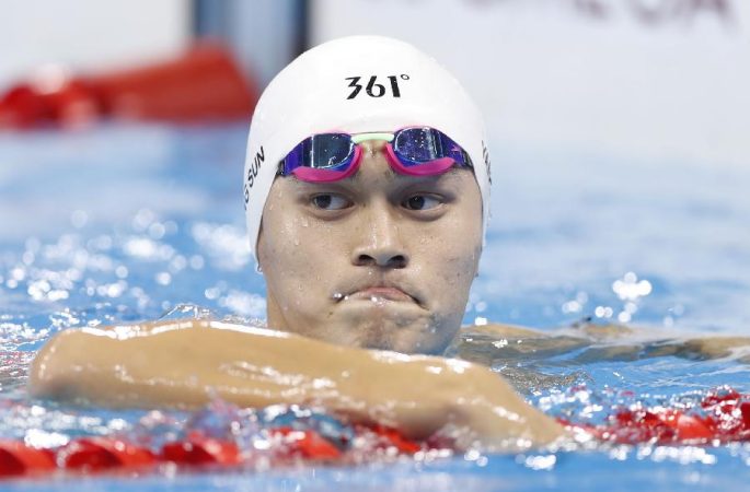 [리우 올림픽] 쑨양, 남자 자유형 400m 은메달 획득