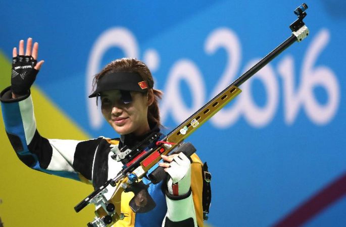 [리우 올림픽] 중국 선수 장빈빈 두리, 女 50m 소총 3자세서 銀,銅