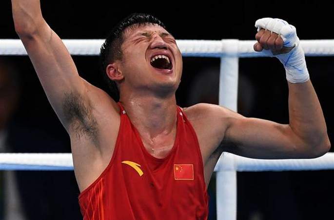 [리우올림픽] 복싱 남자 밴텀급 56kg 예선, 중국 선수 장지아웨이 우승